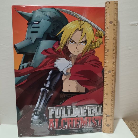 Fullmetal Alchemist Metal Tin Sign Wall Hanging Official Collectible Decoration - Picture 2 of 2